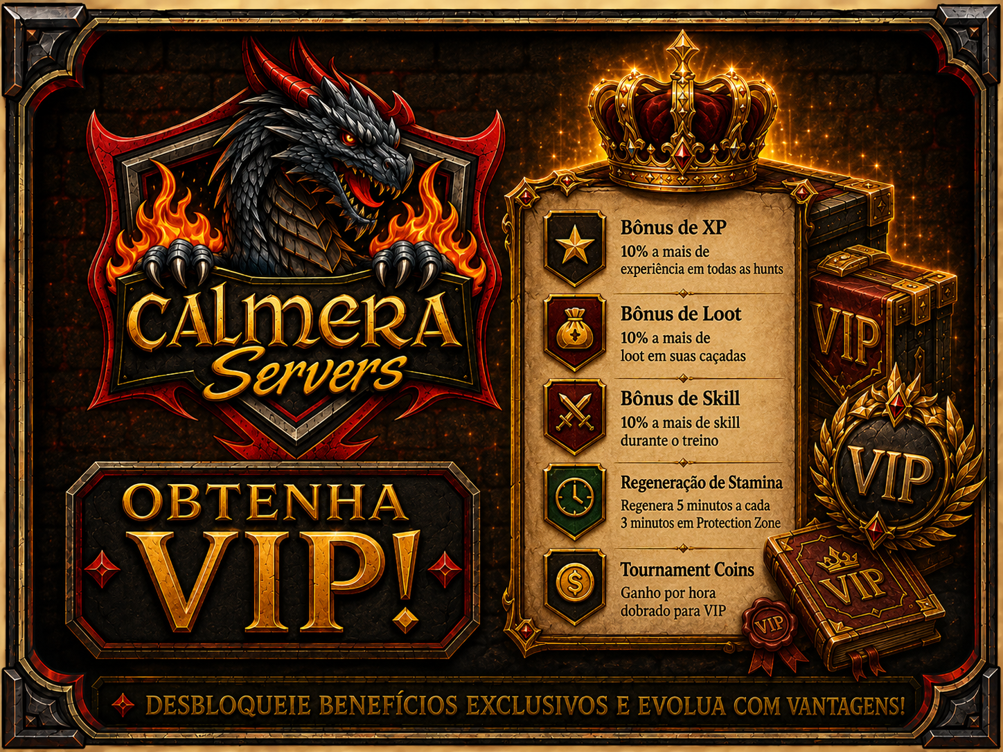 Vantagens VIP - Calmera Servers